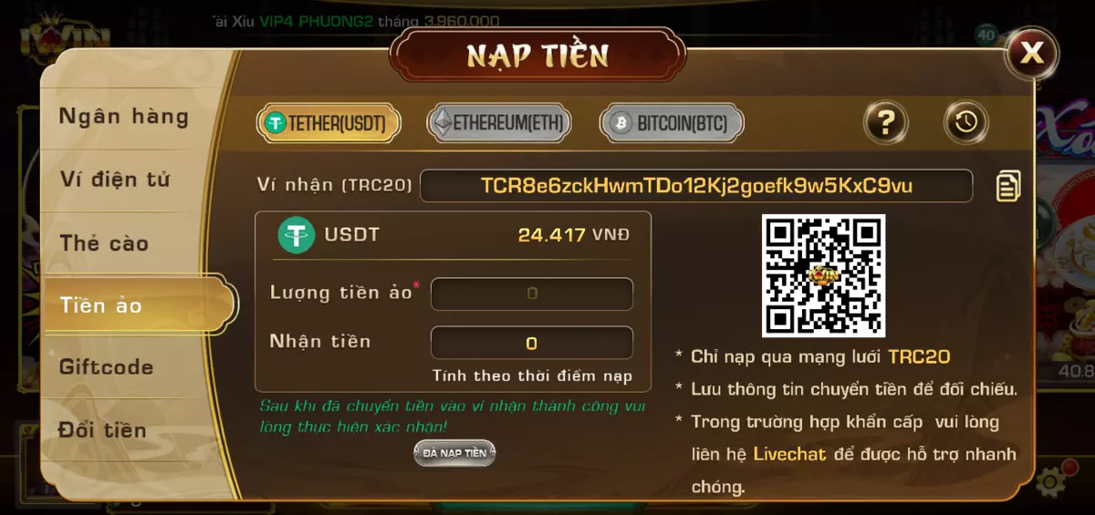 Các bước nạp tiền vào tài khoản tại iWin Club đã được tối ưu Các bước nạp tiền vào tài khoản tại iWin Club đã được tối ưu